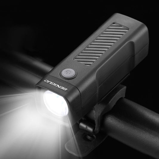 BENGGUO Bicycle Front Light Rechargeable Flashlight 3 Lighting Modes(Black) by BENGGUO