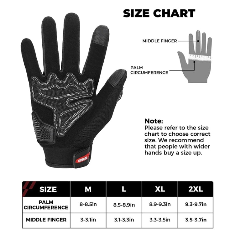 Motorcycle Outdoor Riding Non-slip Touch Screen Sun Protection Gloves, Size: L(Black) by bashfashion