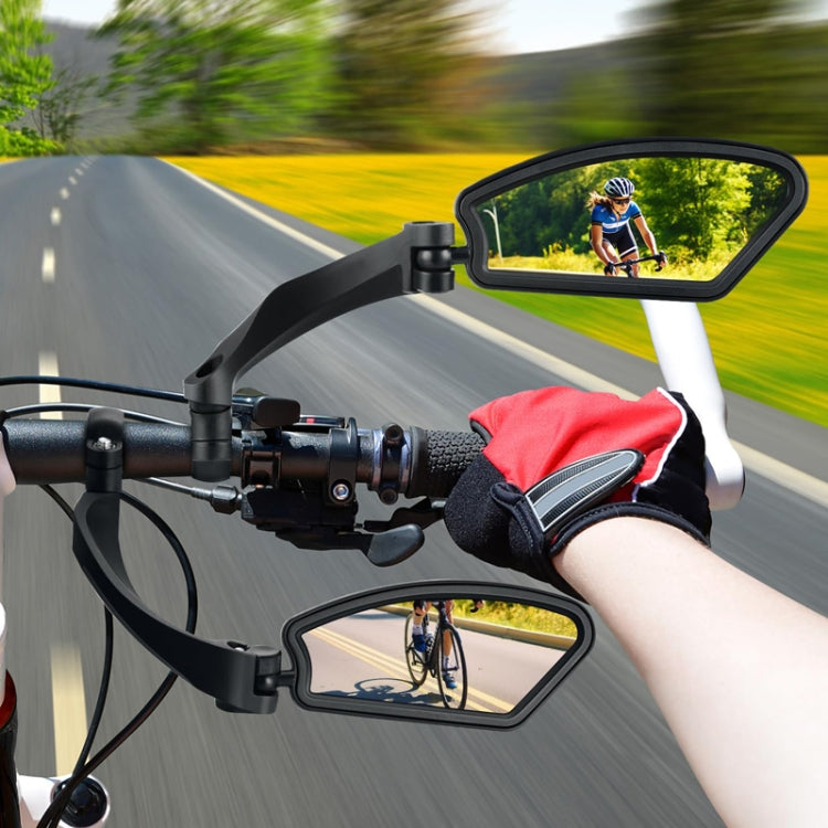 Bicycle Stainless Steel Mirror Foldable Rotating Rearview Mirror, Model: 027 Single Left by bashfashion