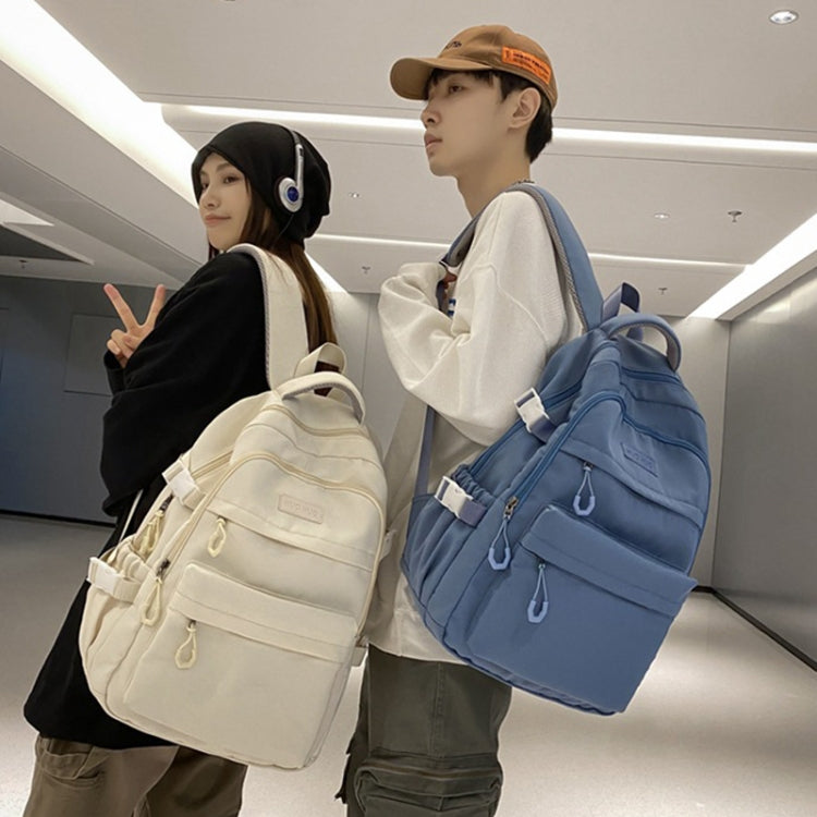 Student Backpack Lightweight Travel Bag Large Capacity Commuter Bag For Men And Women(Blue) by bashfashion