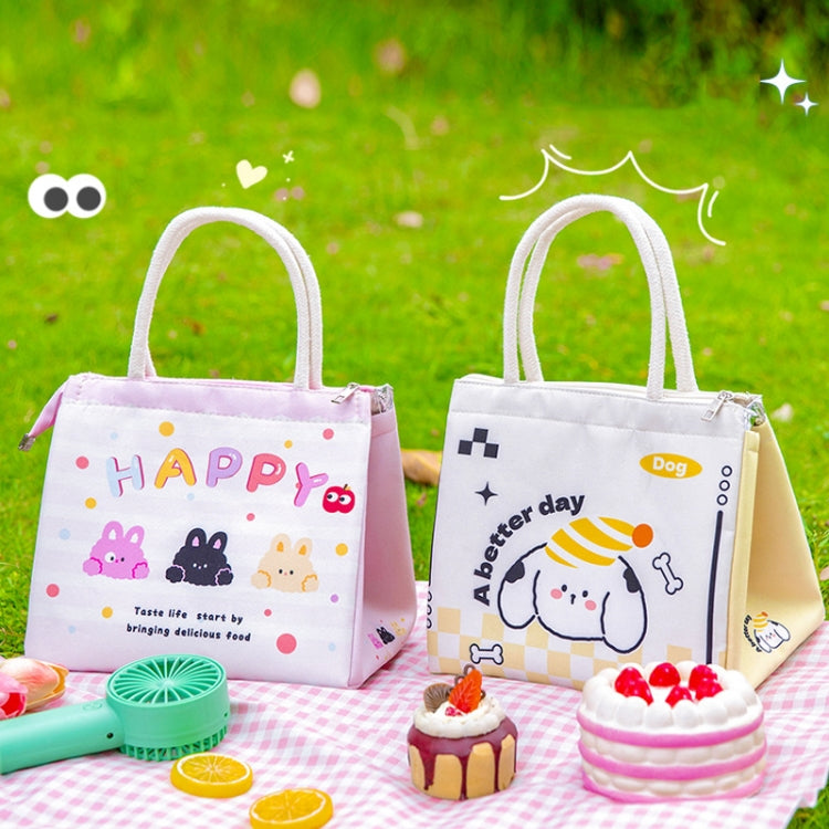 Cute Cartoon Portable Thermal Bento Bag Thickened Aluminum Film Insulation Lunch Box Storage Bag, Style: Panda by bashfashion