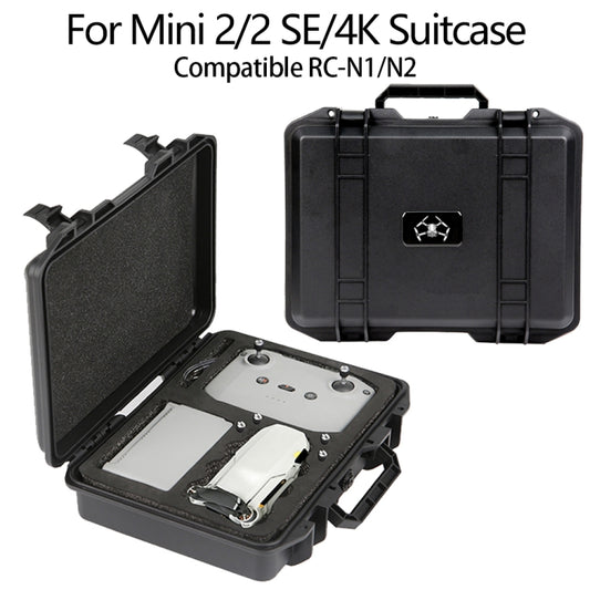 For DJI Mini 4K / Mini 2 SE / Mini 2 Suitcase Explosion-Proof Box Compatible With RC-N1 / N2(Black) by bashfashion