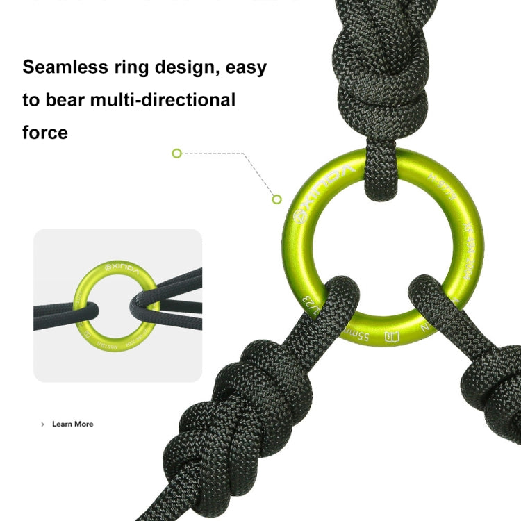 XINDA HH-9779 High-strength Seamless Outdoor Rock Climbing Equipment Connecting Ring(25kN) by XINDA