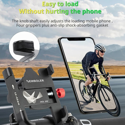 PROMEND SJJ-297B Handlebar Stand Model Bicycle Phone Holder Universal Aluminum Alloy Electric Bike Mount by PROMEND