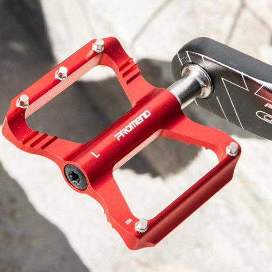 PROMEND PD-R41L 1pair Bicycle Aluminum Alloy Perrin Bearing Pedals(Red) by PROMEND