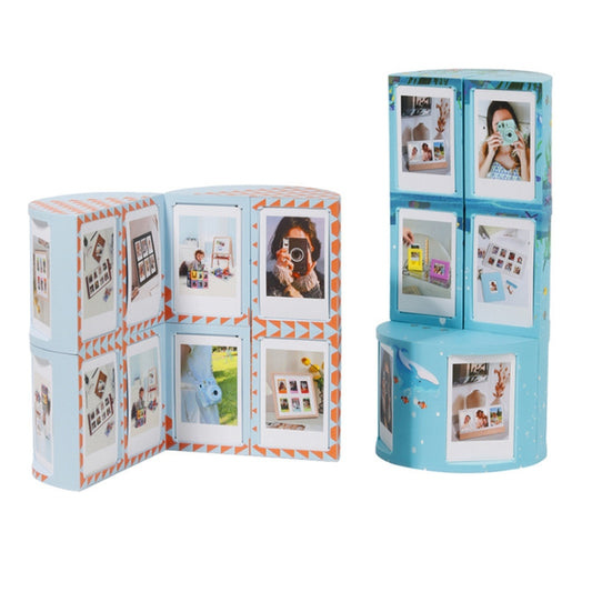 For Mini 3-Inch Transformable DIY Photo Frame Stand Storage Rack(Underwater World) by bashfashion