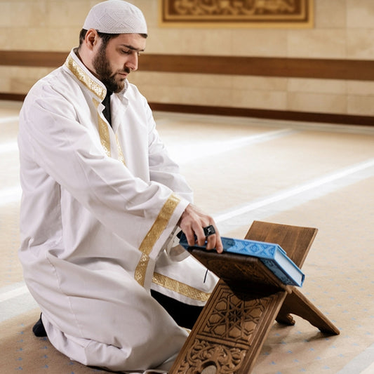 Equantu Smart Bluetooth Finger Counter Muslim Prayer Time Reminder Ring, Style: Gold 22mm by Equantu