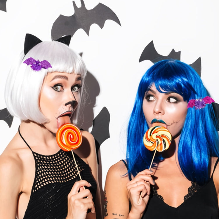1pair Halloween Bat Hairpin Children Costume Headdress(Black) by bashfashion