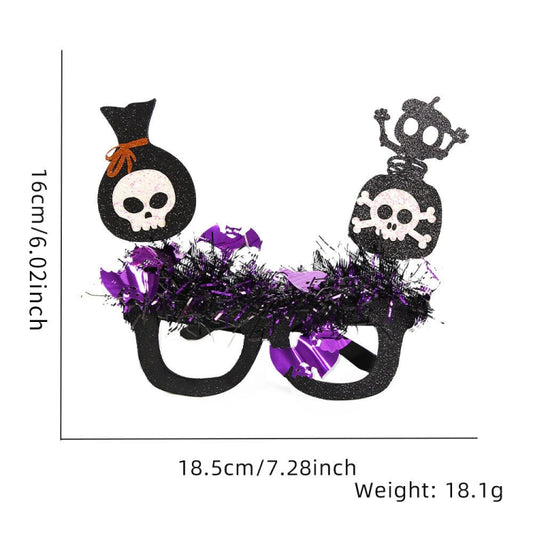 Halloween Party Decoration Glasses Masquerade Costume Props Candy Bag Skull Bat by bashfashion