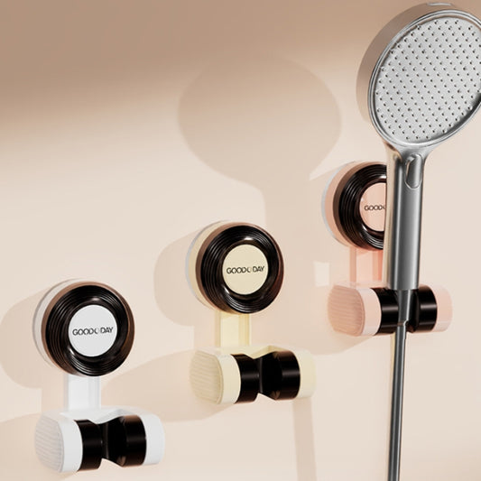 Suction Cup Shower Bracket Bathroom Swivel Adsorption Adjustable Shower Sprayer Holder(Cream) by bashfashion