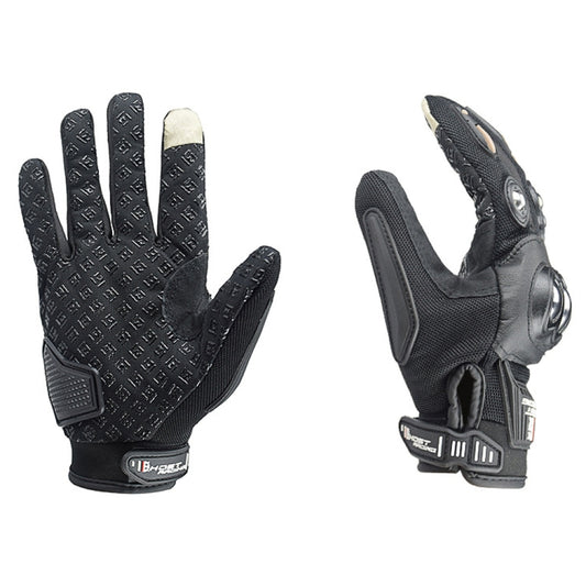 GHOST RACING Motorcycle Riding Anti-fall Breathable Gloves, Size: XXL(Black) by GHOST RACING