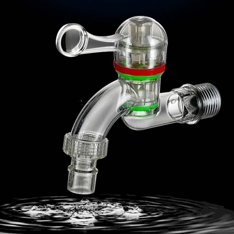 2pcs 4-points 20mm Plastic Transparent Faucet Household Anti-freezing Water Catch Hose by bashfashion