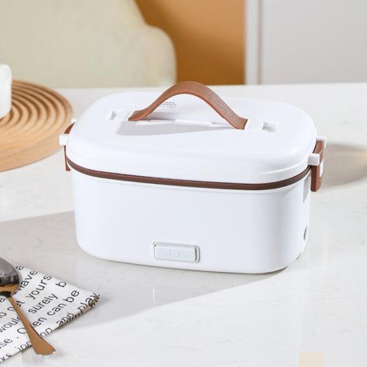 A08 Single Voltage Electric Lunch Box Stainless Steel Lining Plug-in Heating Bento Box(EU Plug) by bashfashion