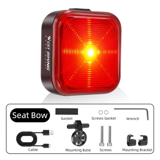 WEST BIKING Bicycle Waterproof High-Brightness Night Riding Warning Taillight(Arm Model) by WEST BIKING