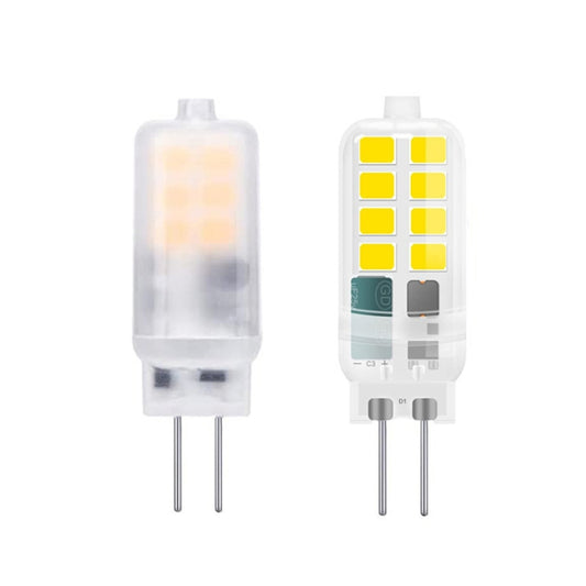 G4 AC/DC12V 3W Flicker-free Replacement LED Halogen Lamp Beads, Light Color: Cold White(Transparent Cover) by bashfashion