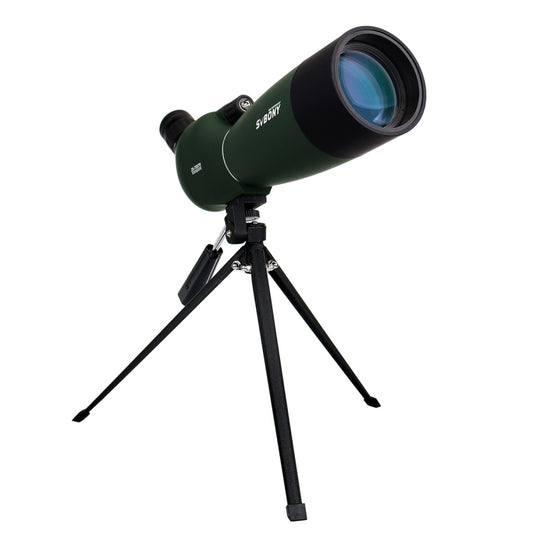 SVBONY SV28 25-75x70 HD Birding Scope With Tripod, Style: 15mm Eyepiece Green Film by SVBONY