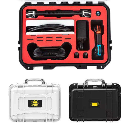 DEVASO For Switch / OLED IP67 Waterproof Storage Case Hardshell Bag, Color: Black White+Shoulder Strap by DEVASO