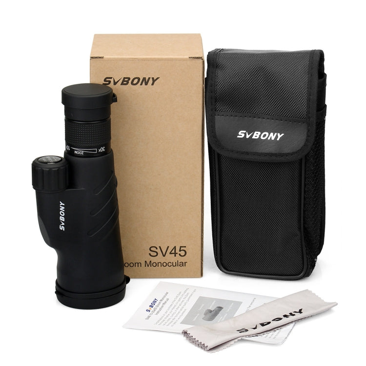 SVBONY SV45 10-30x50 Large Caliber High Definition Waterproof Continuous Zoom Monoculars by SVBONY