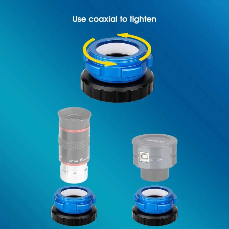 SVBONY F9164A M42 To 1.25 inch Coaxial Locking Interface Metal Adapter by SVBONY