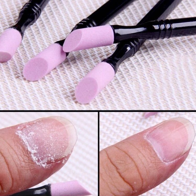 5pcs /Set Double-ended Quartz Pen For Dead Skin Remover Multifunctional Manicure Tool Nail Polish Pen, Colorful: Colorful by bashfashion