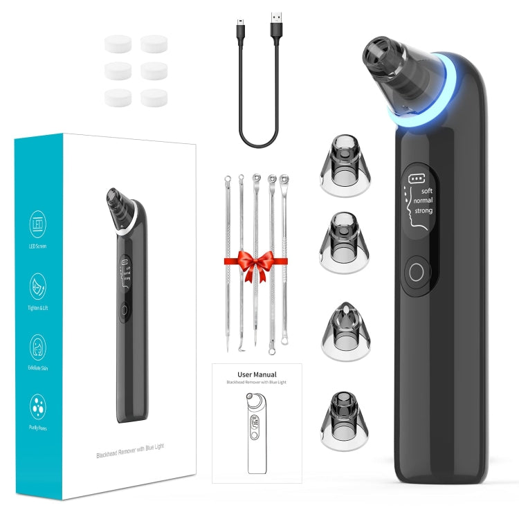 Electric Beauty Instrument Face Pore Remover Blackhead Acne Cleaner(Black) by bashfashion