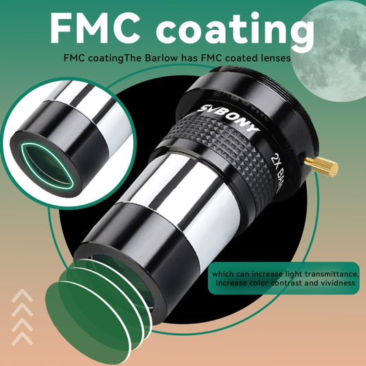 SVBONY SV137 1.25 inch 2X Magnifier M42 Screw Version With T-Port by SVBONY