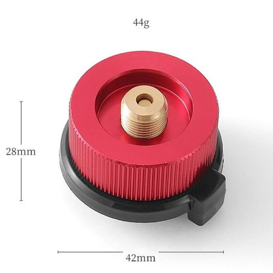 Outdoor Camping Gas Cylinder Adapter Stove Connector Closed Snap Gas Canister Converter, Color: Large Red by bashfashion