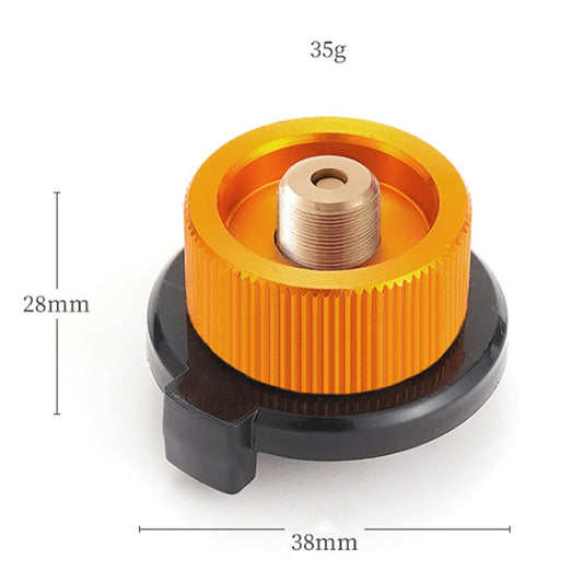 Outdoor Camping Gas Cylinder Adapter Stove Connector Closed Snap Gas Canister Converter, Color: Small Yellow by bashfashion