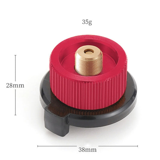 Outdoor Camping Gas Cylinder Adapter Stove Connector Closed Snap Gas Canister Converter, Color: Small Red by bashfashion