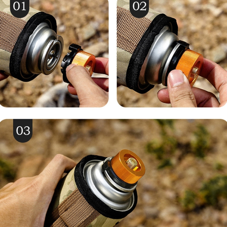 Outdoor Camping Gas Cylinder Adapter Stove Connector Closed Snap Gas Canister Converter, Color: Small Red by bashfashion