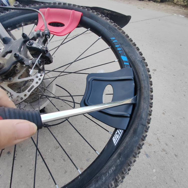 Motorcycle Tire Removal Installation Rim Protector+Pry Bar(Red) by bashfashion