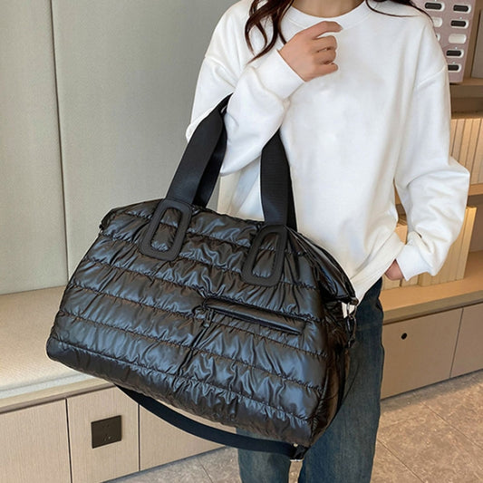 Large Capacity Short-distance Travel Bag Swimming Training Sports Fitness Handbag(Black) by bashfashion