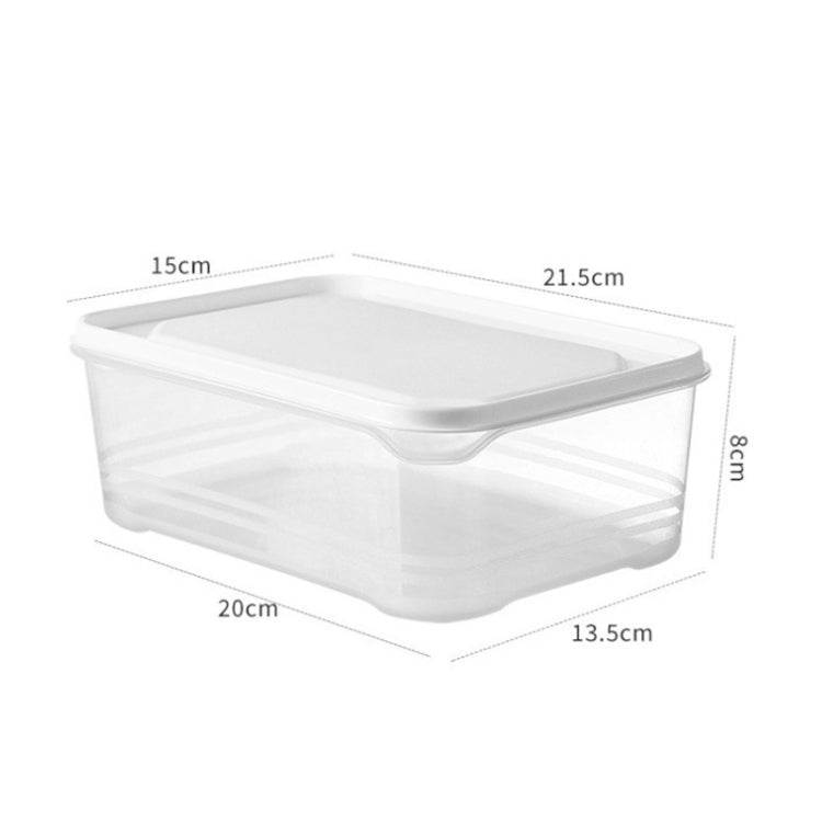 2000ml Refrigerator Storage Box Large Capacity Transparent Fresh Food Organiser by bashfashion