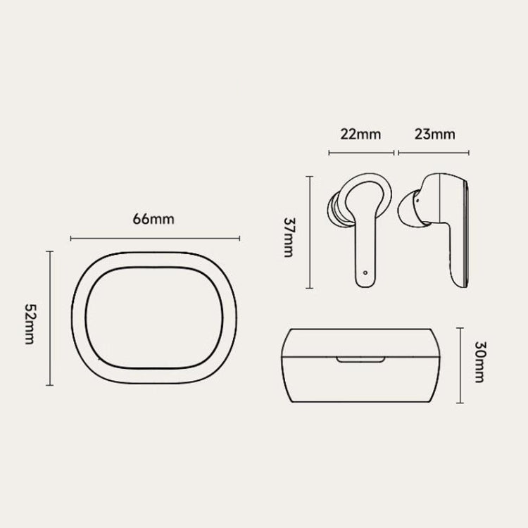 Smart Touch Color Screen Wireless Bluetooth Earphones(Black) by bashfashion