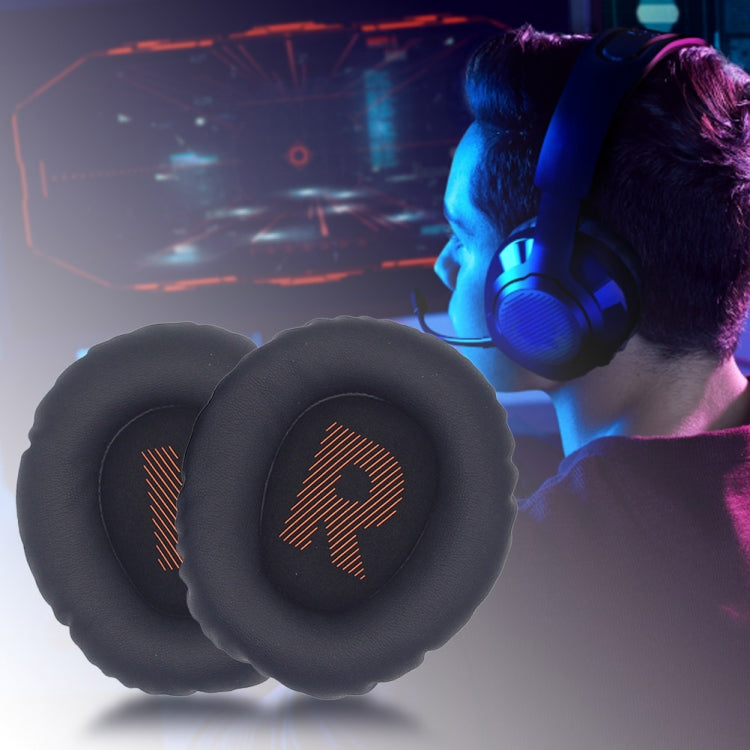 1pair For JBL Quantum 350 / 360 Headphone Leather Sponge Cover Earmuffs(Blue) by bashfashion