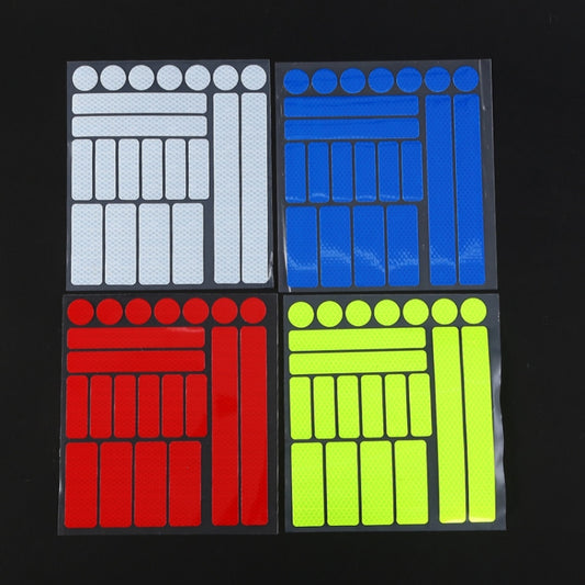 21 In 1 Electric Bike Backed Honeycomb Reflective Stickers Safety Signs Warning Strips(Red) by bashfashion