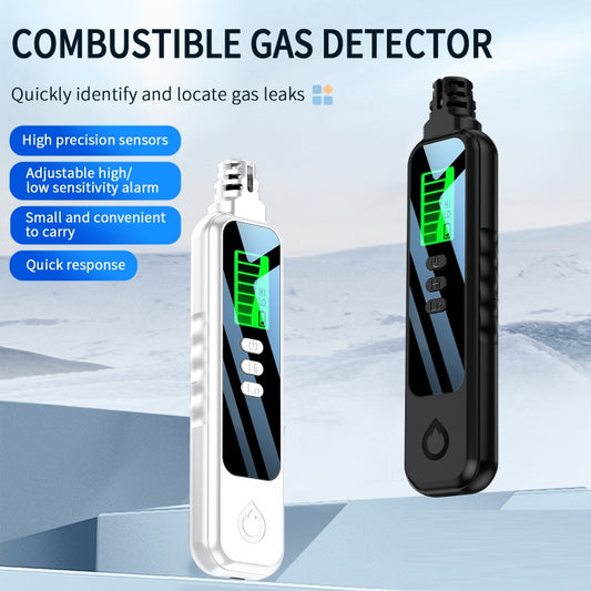 Portable Flammable Gas Methane Leak Detector Alarm(Black) by bashfashion