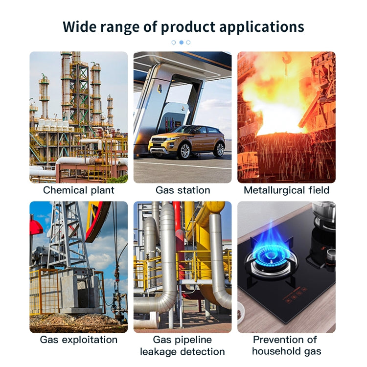 Portable Flammable Gas Methane Leak Detector Alarm(Black) by bashfashion