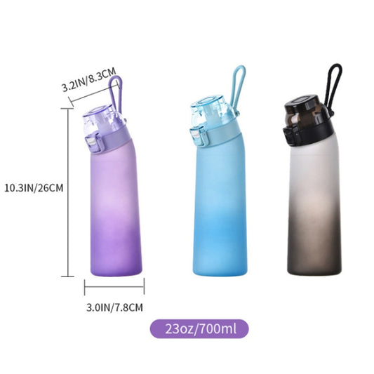 700ml Sports Water Bottle Tritan Portable Leak-proof Water Bottle BPA Free Drinking Cup With Straw(Black) by bashfashion