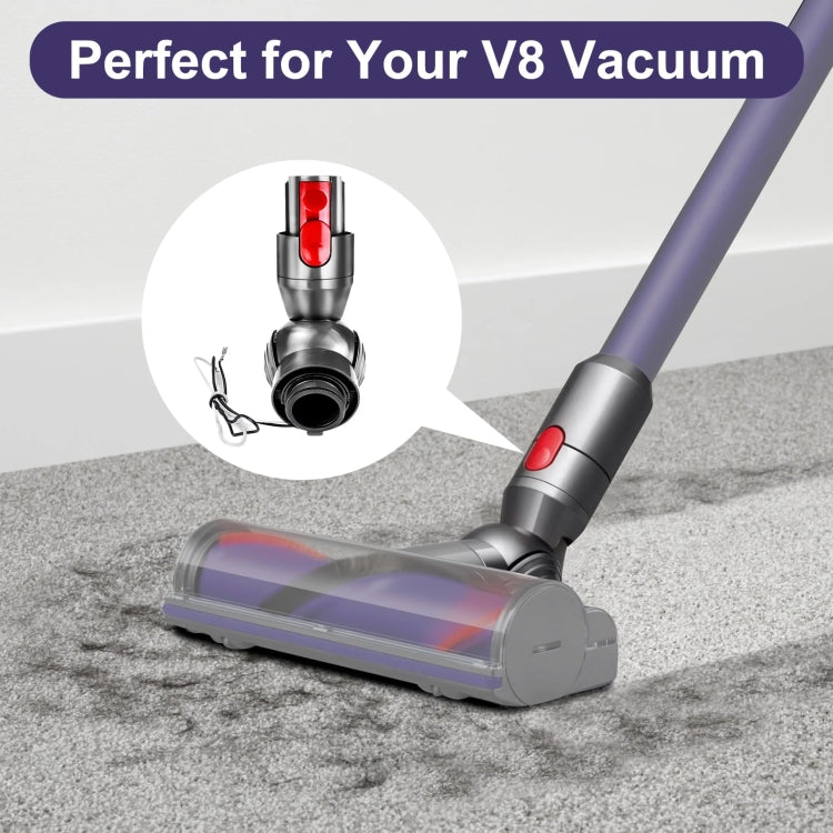 For Dyson V8 V10 Vacuum Cleaner Direct Drive Head Elbow Connector with Wheels Repair Parts by bashfashion