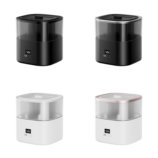 JSQ-58 1.1L large Capacity Digital Display Flame Atomization Humidifier, Color: White(EU Plug) by bashfashion