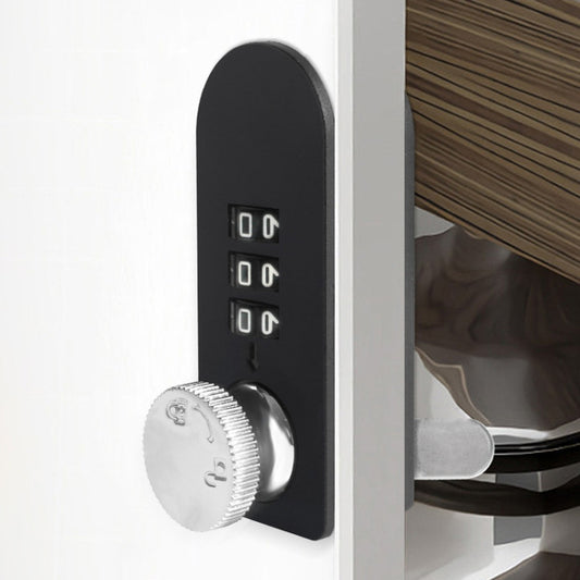 Home Drawer Locker Mechanical Dial And Quarter Turn Combination Lock, Style: Left Turn by bashfashion