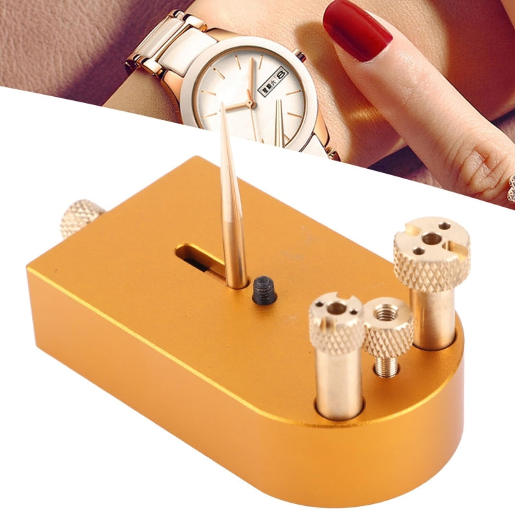 Square Metal Watch Hairspring Movement Balance Wheel Bracket(Copper) by bashfashion