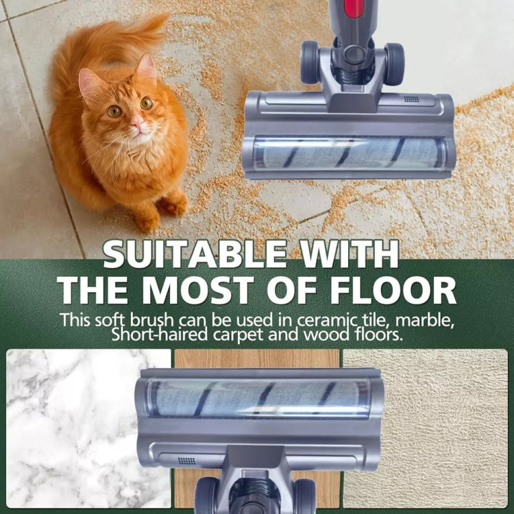 For Dyson V7 V8 V10 V11 V15 Vacuum Cleaner Lightweight Version Soft Velvet Floor Brush Head by bashfashion