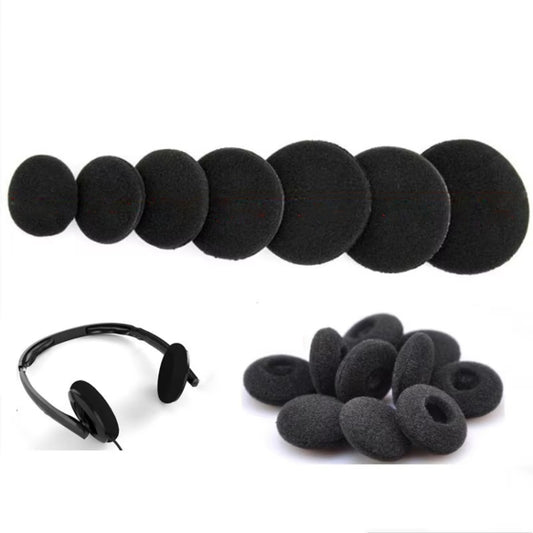 10pcs Sponge Ear Pads For Headphones Replacement Cushions 50mm by bashfashion