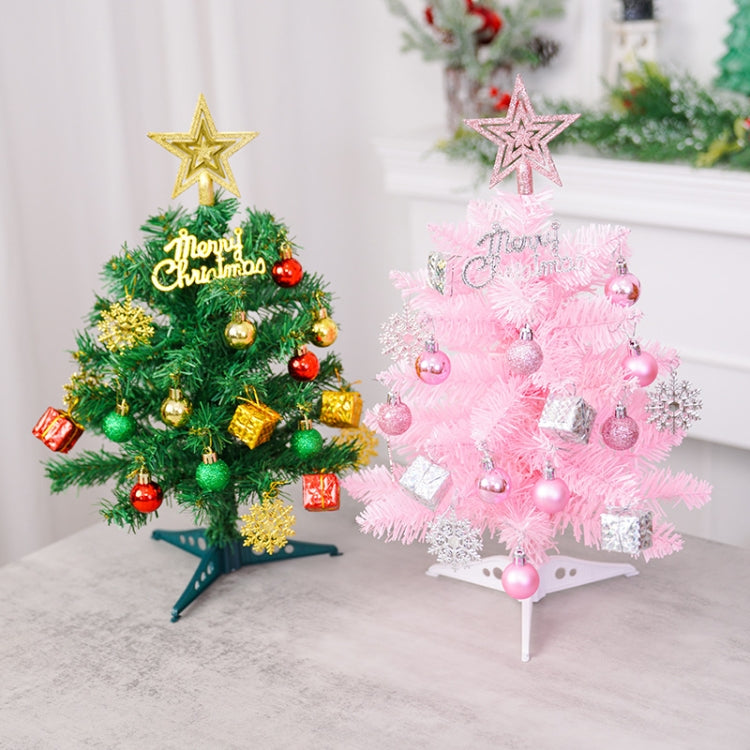 40cm Mini Desktop Christmas Tree Decoration(Pink) by bashfashion