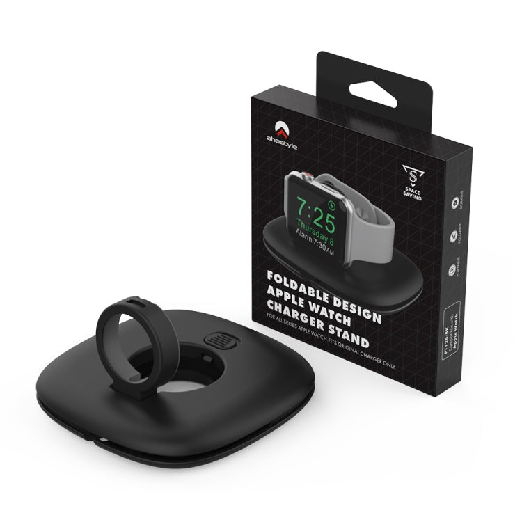 For Apple Watch AhaStyle PT126 Storage Folding Stand Plastic Charging Holder(White) by AhaStyle