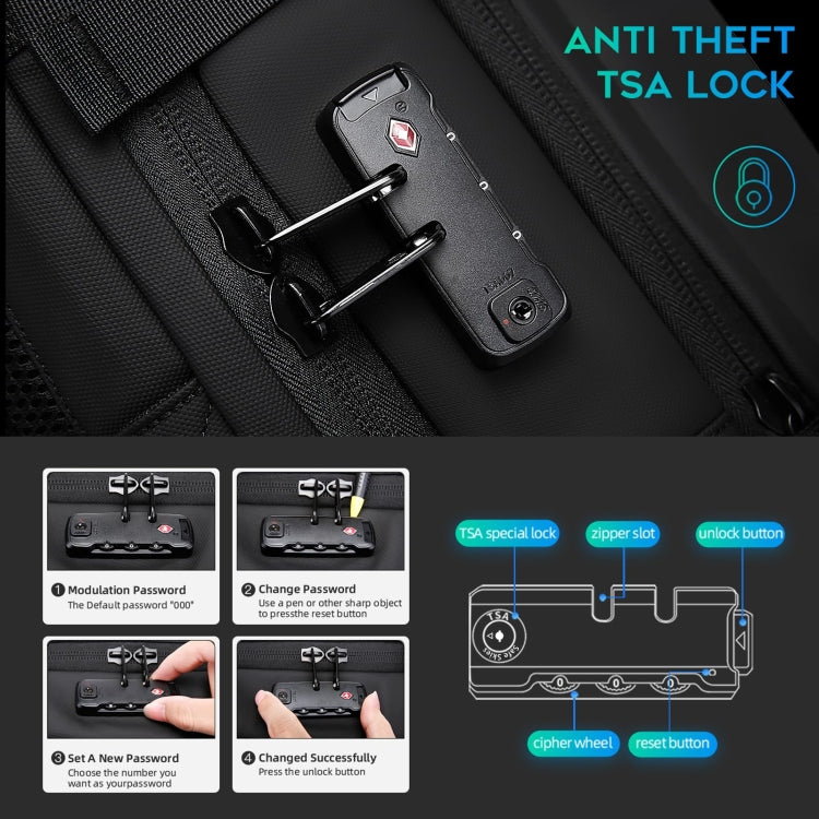 BANGE BG-1909-8 Vacuum Compression Backpack Casual Computer Bag Large Capacity Weighable Business Travel Bag(Black No Pump) by BANGE