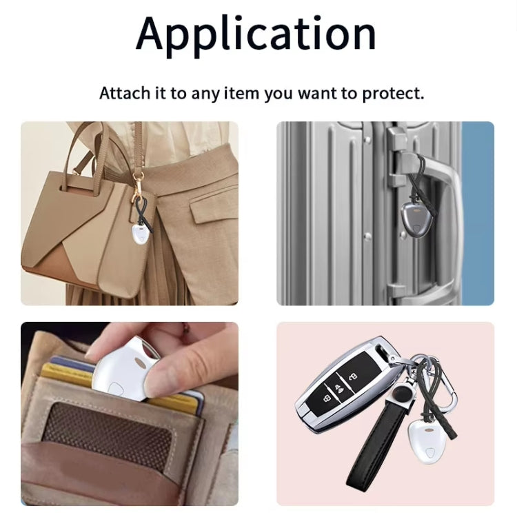 Smart Tracker Tag Anti-Lost Key Finder Works With Find My App(Silver) by bashfashion