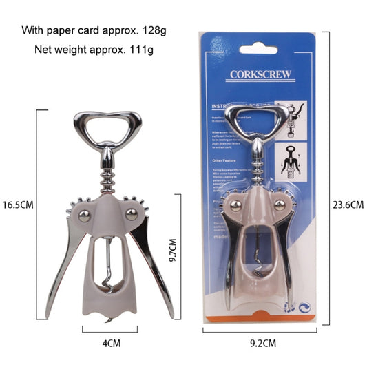 Wine Corkscrew Beer Opener Multifunctional Wine Opening Tool, Style: 249-Love Gray by bashfashion